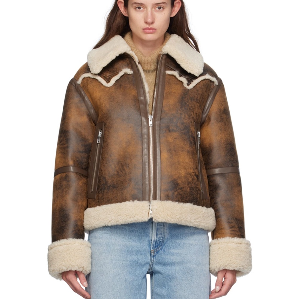 Stand Studio Lessie Faux Shearling Jacket